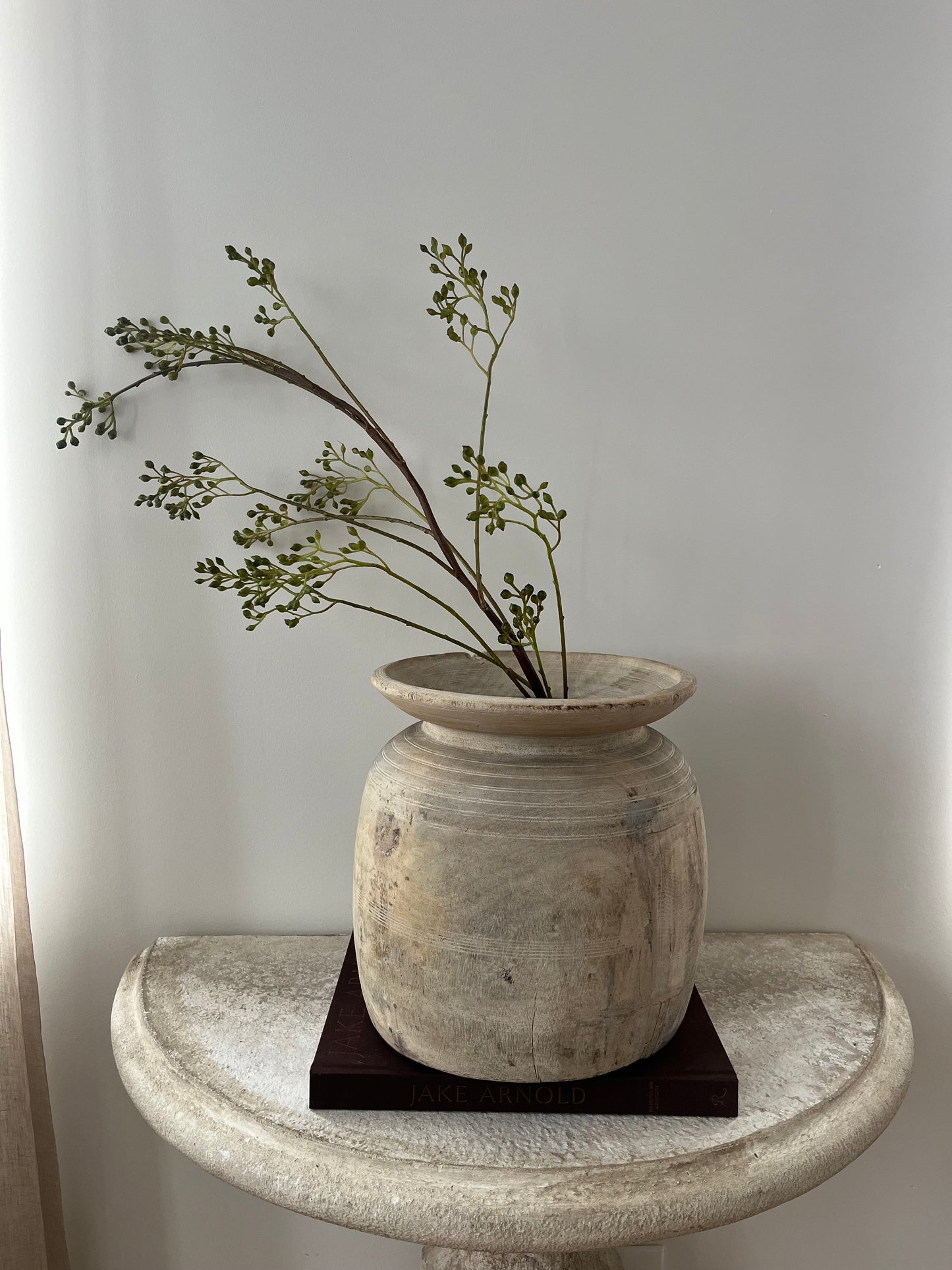 Vintage Teakwood Pot, XL No. 001