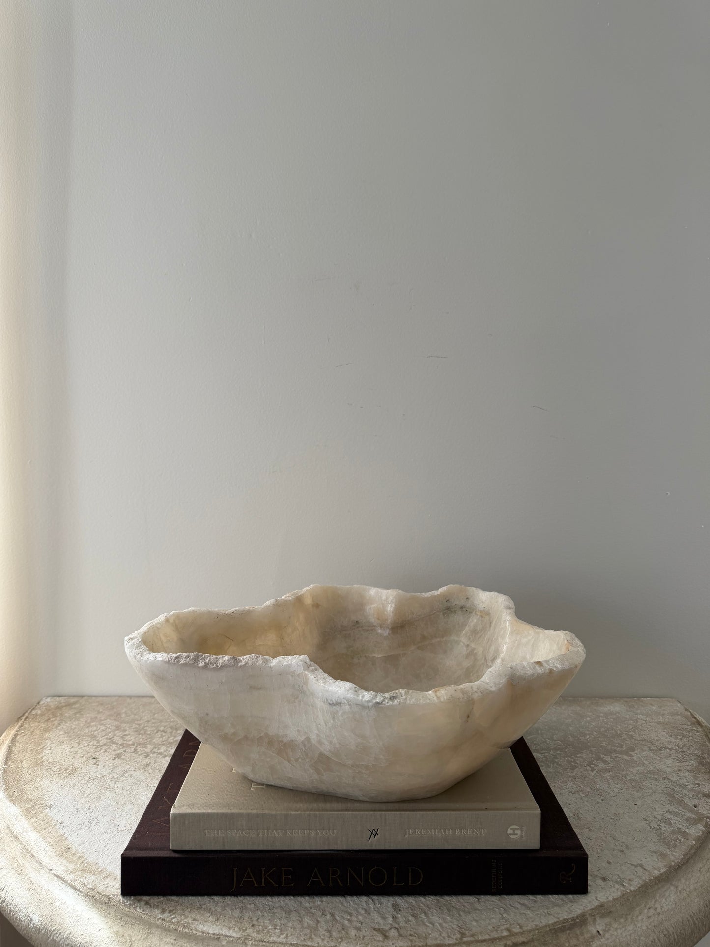Large Handcarved Solid Onyx Bowl
