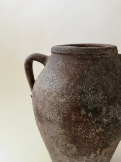 2 Handle Vessel - Brown Patina