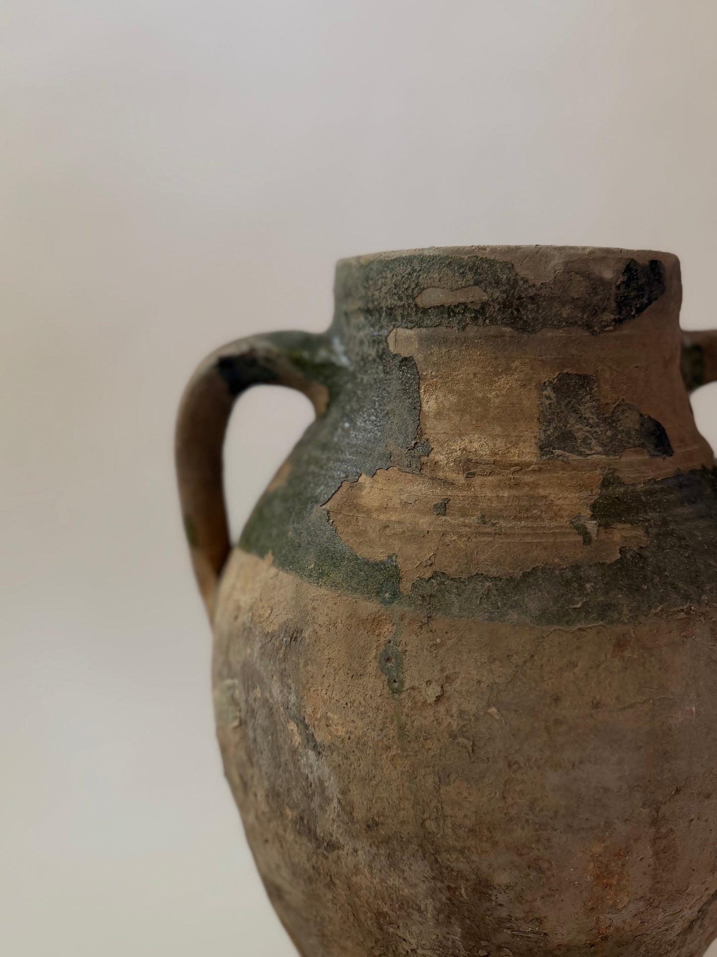 Konya Pot - Natural & Verdant Green