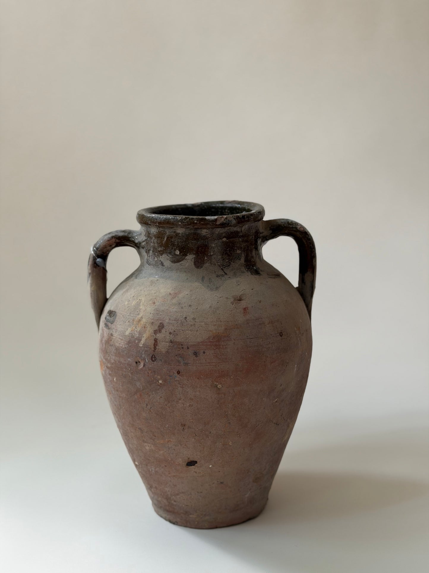 Konya Pot - Terracotta & Olive