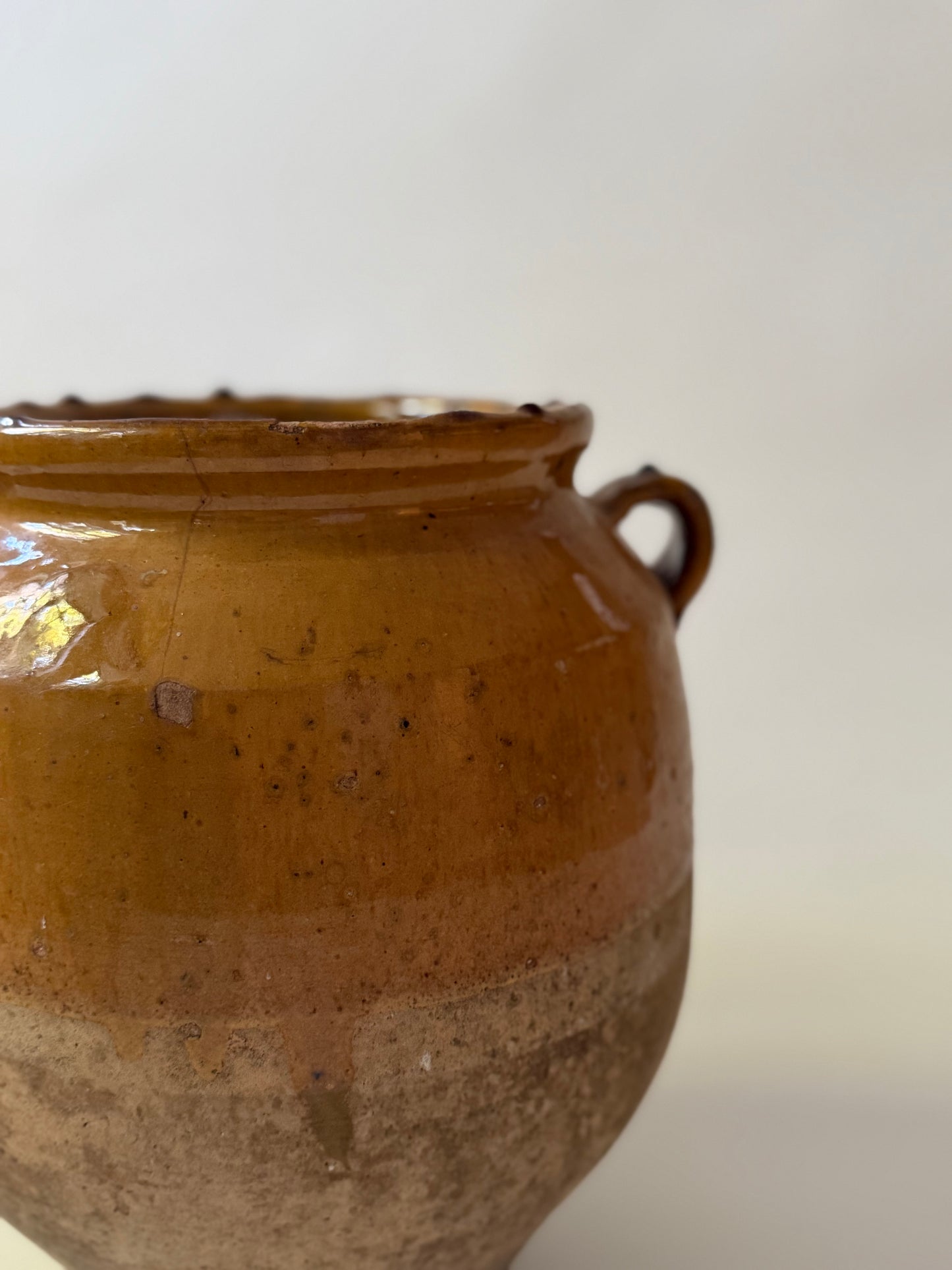 Large Antique Confit Pot - I