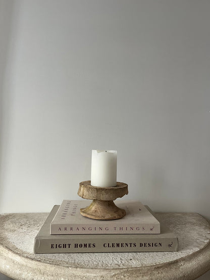 Antique Spanish Stone Candleholders