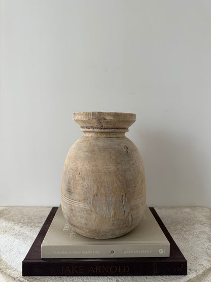 Bleached Teakwood Vase, Large No. 001