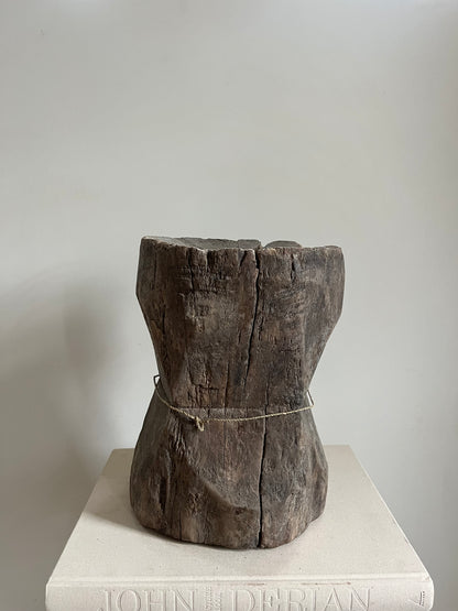 Antique Wood Mortar V