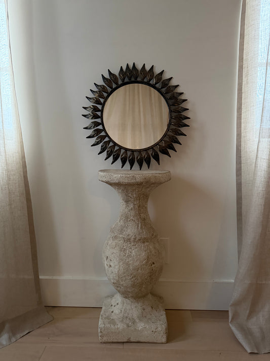 Bronze Leaf Sunburst Mirror