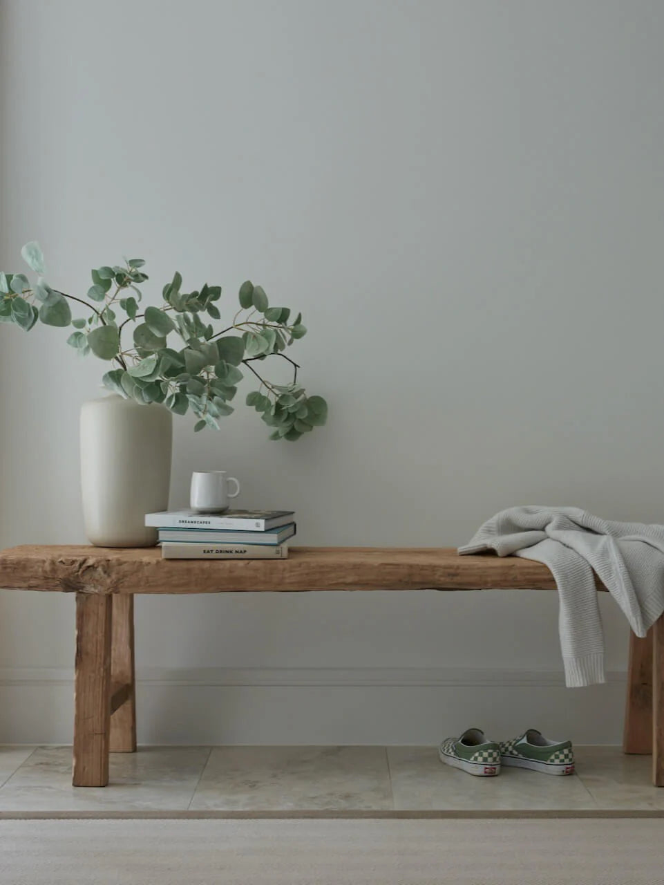 XXL Elm Wood Bench