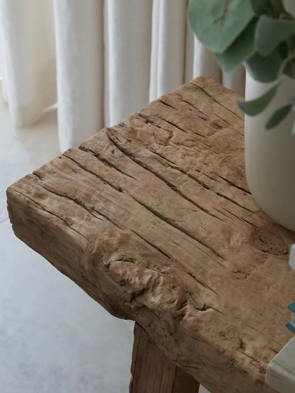 XXL Elm Wood Bench