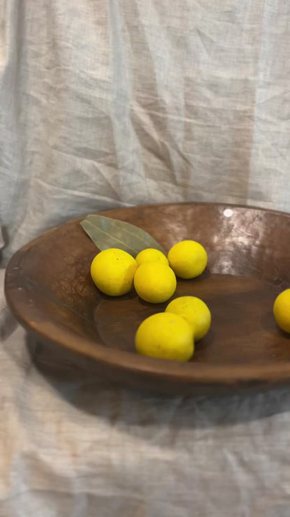 Medium vintage carved bowl