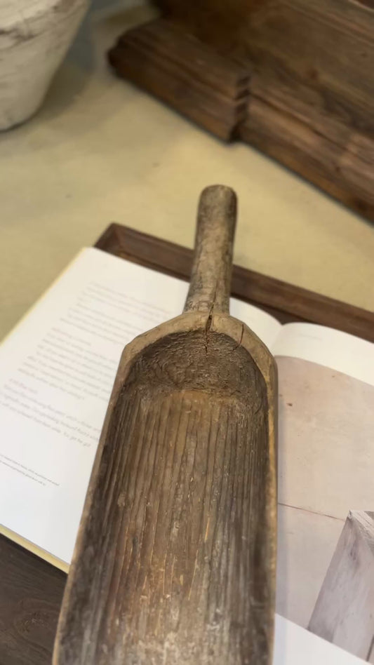 Vintage grain scoop