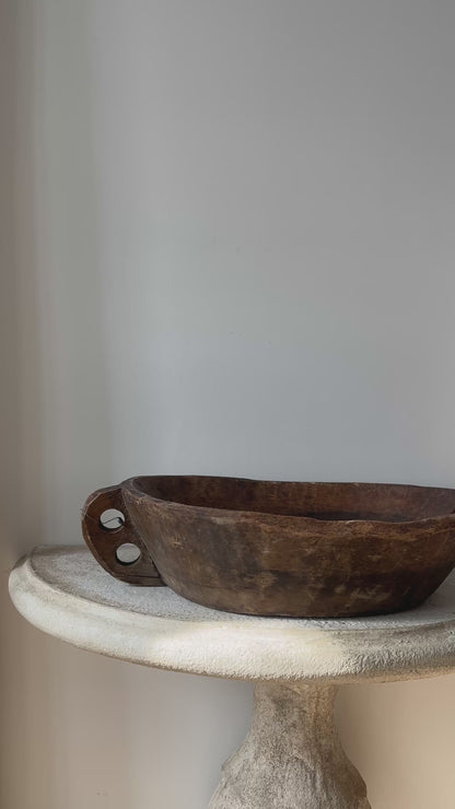 Large Antique Dough Bowl