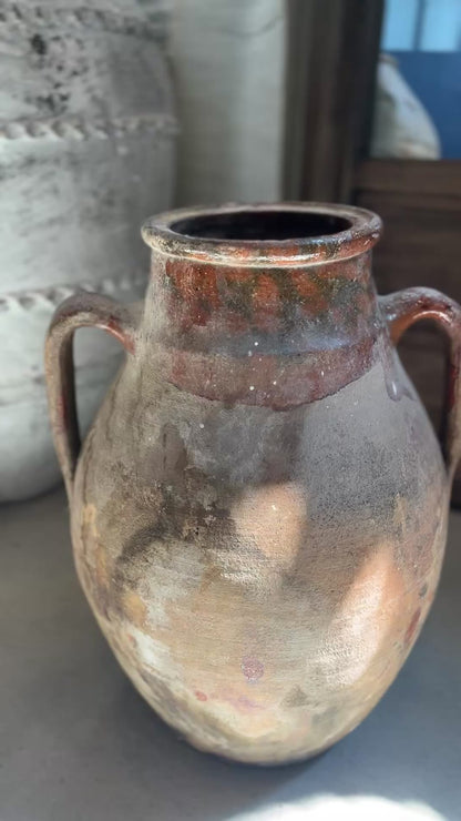 Lotus vintage brown Konya drip pot