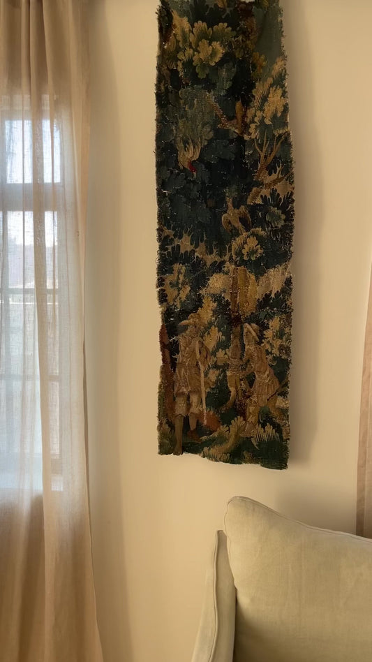 18th Century Verdure Tapestry Fragment