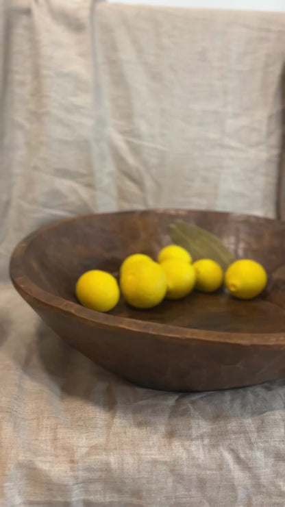 Large vintage carved bowl